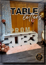 3FT TABLE LETTERS