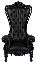 BLACK THRONE CHAIRS