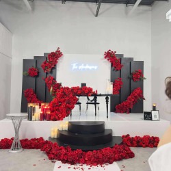 THE RED ROSE ROMANCE WALL